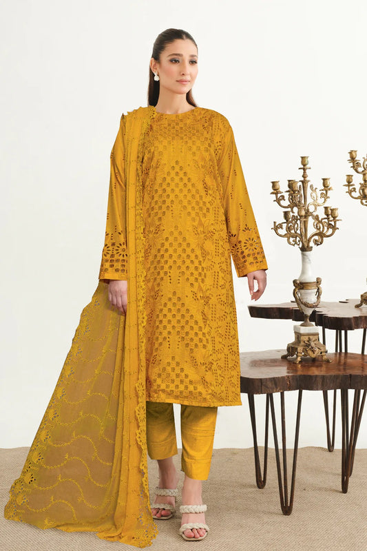 Yasheem by Johra Chikankari Lawn Unstitched 3Pcs