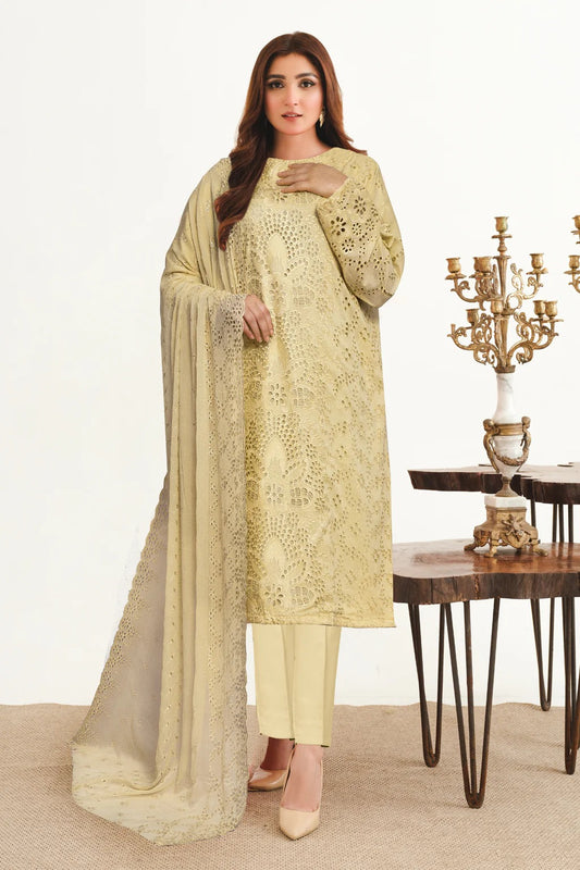 Yasheem by Johra Chikankari Lawn Unstitched 3Pcs