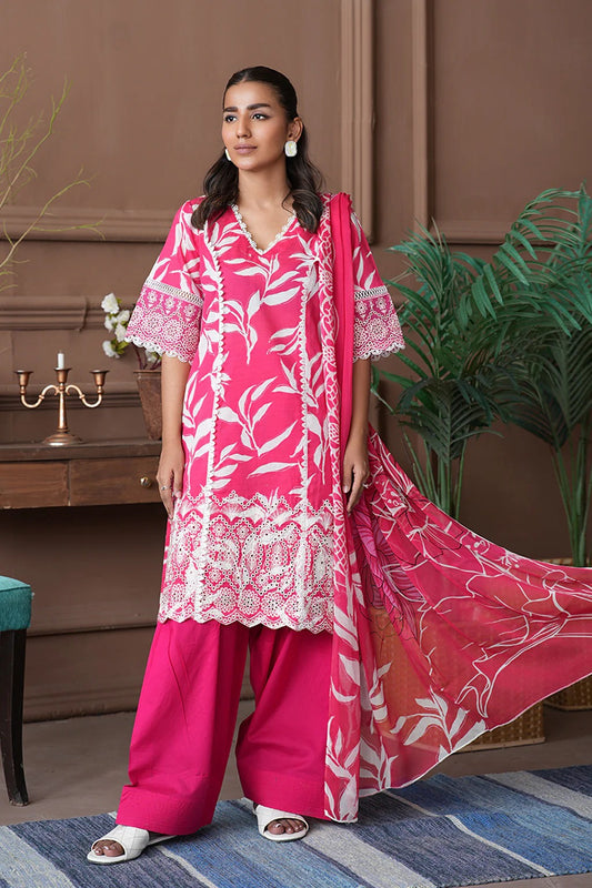 Shahzeen By Johra Embroidered Chikankari Printed Lawn Unstitched 3Pcs