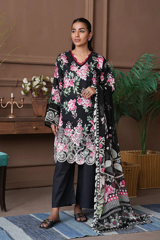 Shahzeen By Johra Embroidered Chikankari Printed Lawn Unstitched 3Pcs