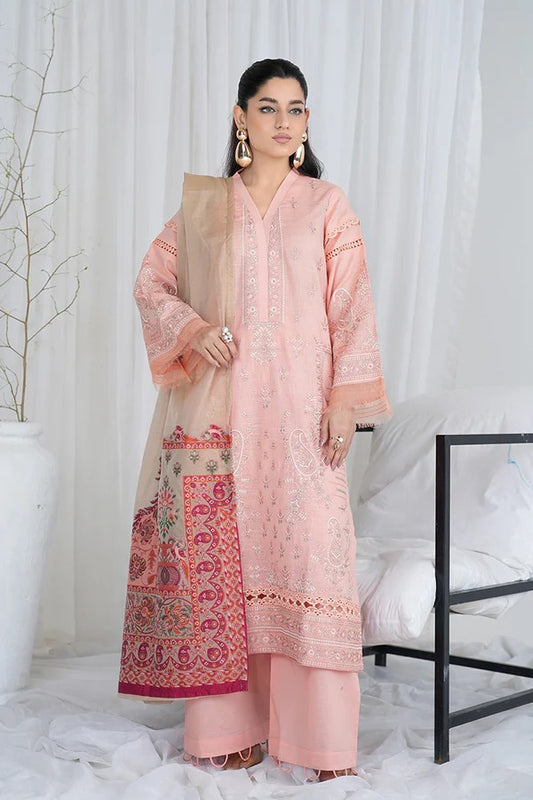 Johra Anoral Embroidered Lawn Unstitched 3Pcs