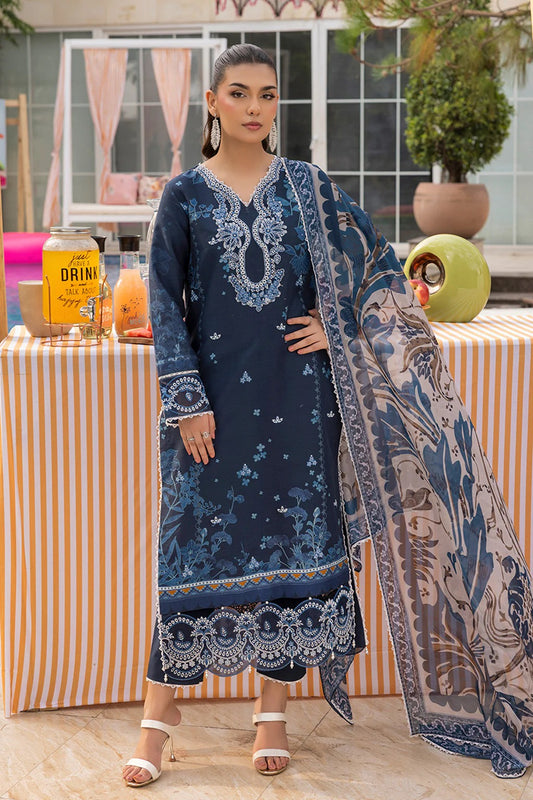 Mojito by Saad Sheikh Embroidered with Boring and Printed Lawn Unstitched 3Pcs
