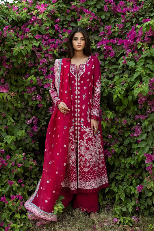 AFROZEH Mulaqaat Embroidered Printed Lawn Unstitched 3pcs