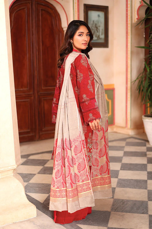 Johra Anaysha Embroidered Printed Lawn Unstitched 3Pcs