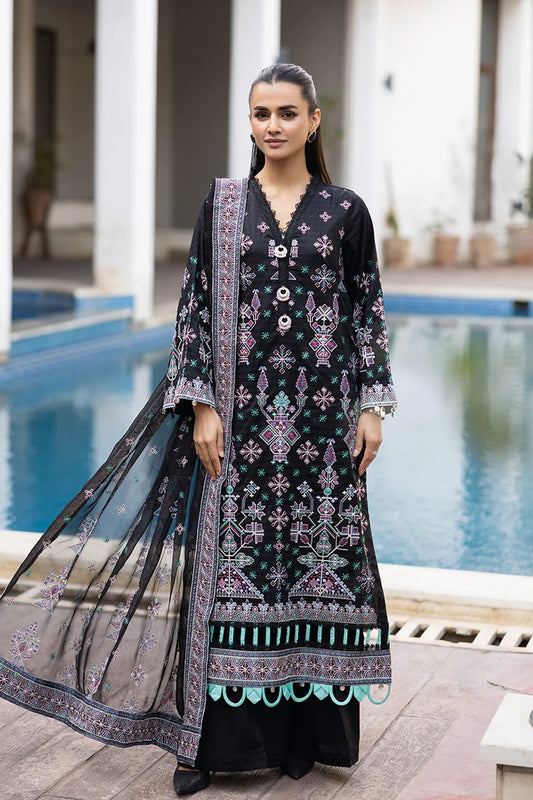 Johra Abshaam Embroidered Lawn Unstitched 3Pcs