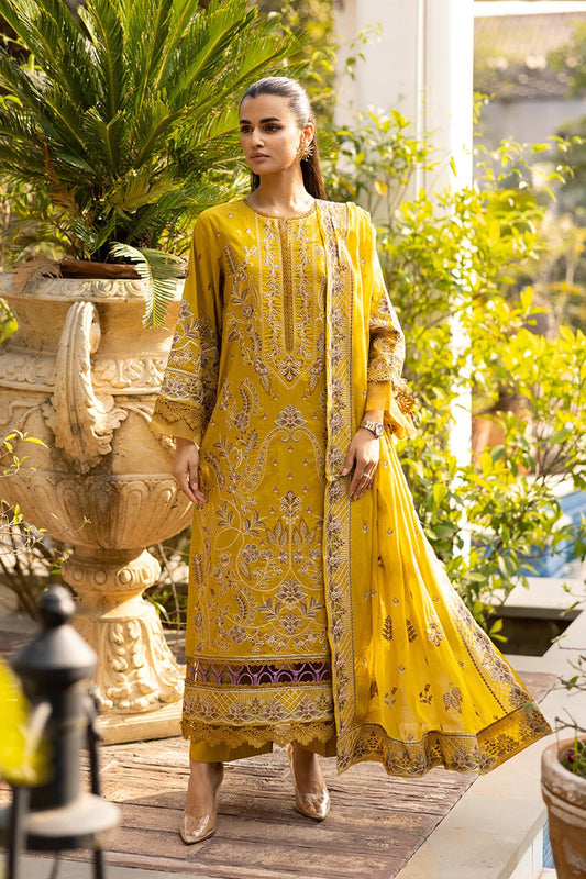 Johra Abshaam Embroidered Lawn Unstitched 3Pcs