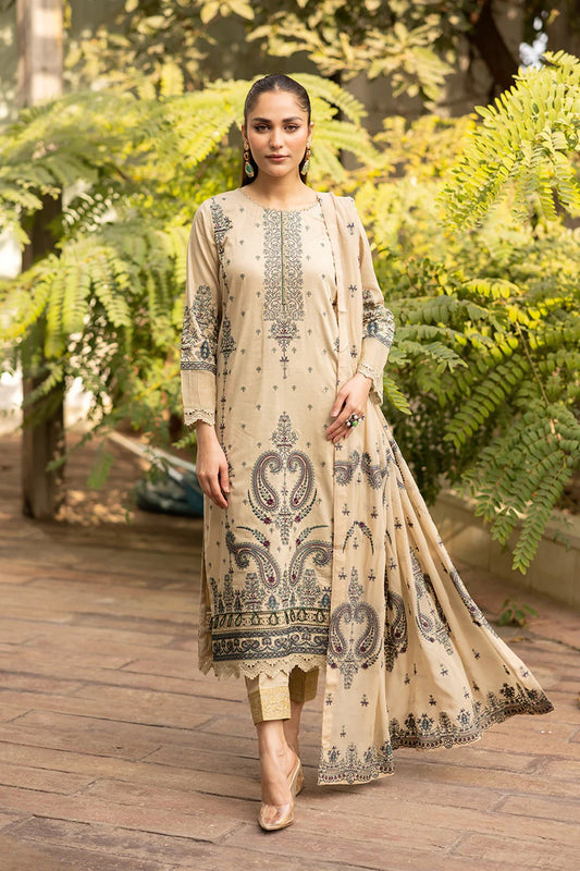 Johra Abshaam Embroidered Lawn Unstitched 3Pcs