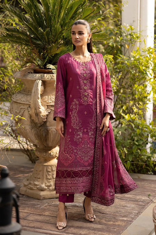 Johra Abshaam Embroidered Lawn Unstitched 3Pcs