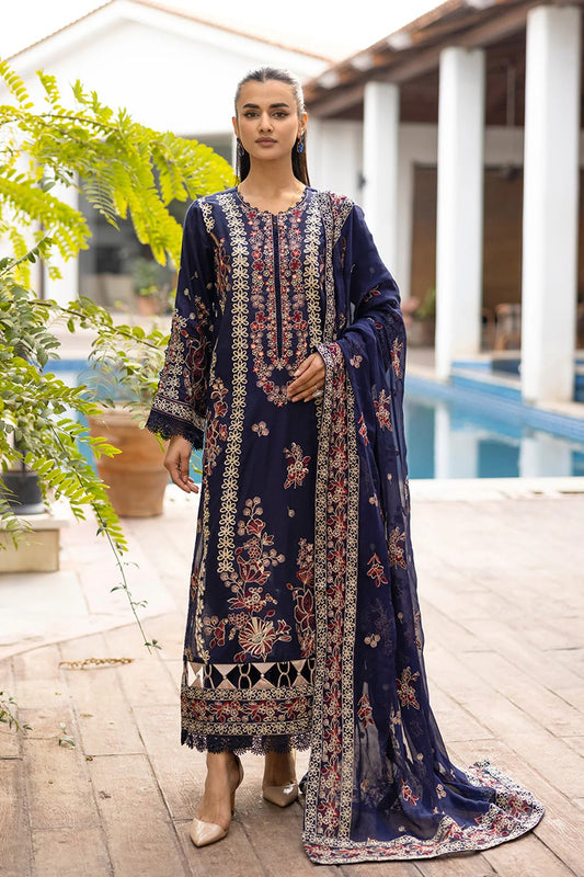 Johra Abshaam Embroidered Lawn Unstitched 3Pcs