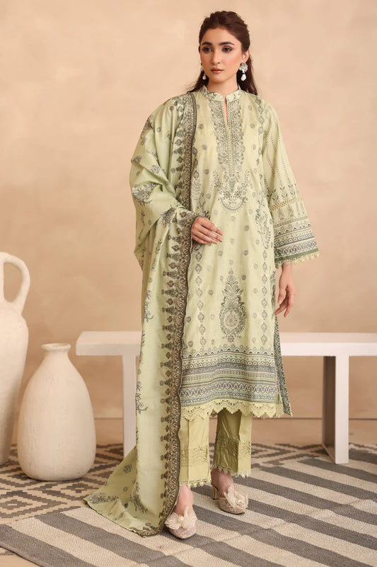 Johra Manara Embroidered Printed Lawn Unstitched 3Pcs