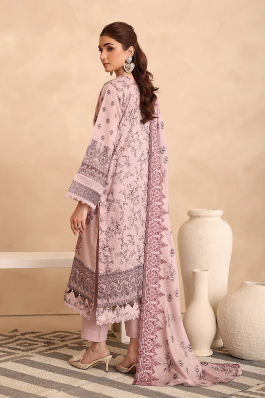 Johra Manara Embroidered Printed Lawn Unstitched 3Pcs