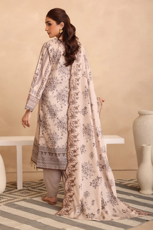 Johra Manara Embroidered Printed Lawn Unstitched 3Pcs