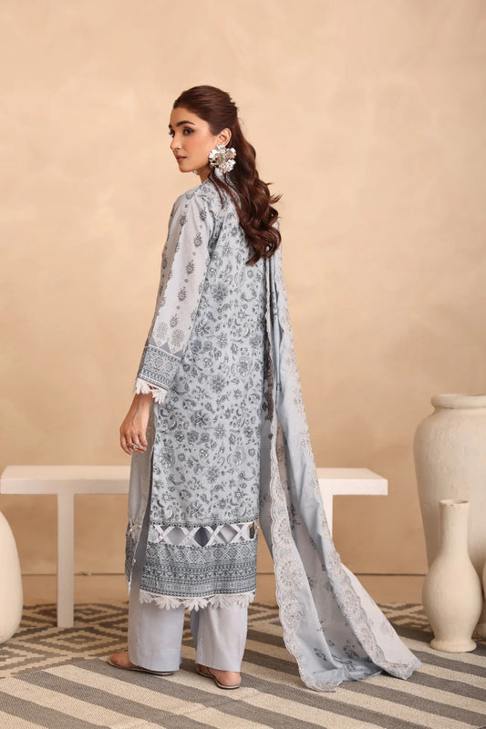 Johra Manara Embroidered Printed Lawn Unstitched 3Pcs