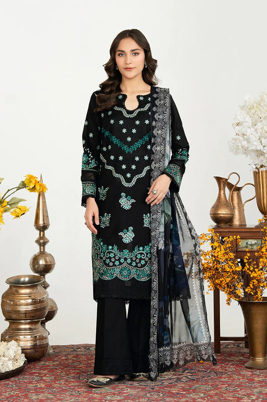 Johra Anavia Embroidered Bana Dora Lawn Unstitched 3Pcs