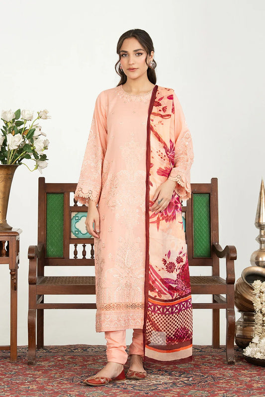 Johra Anavia Embroidered Bana Dora Lawn Unstitched 3Pcs