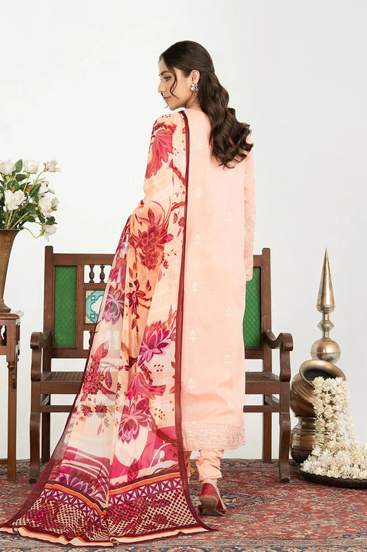 Johra Anavia Embroidered Bana Dora Lawn Unstitched 3Pcs