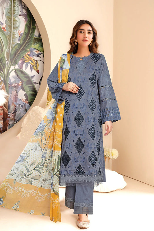 Johra Khani Embroidered Chikankari Lawn Unstitched 3Pcs