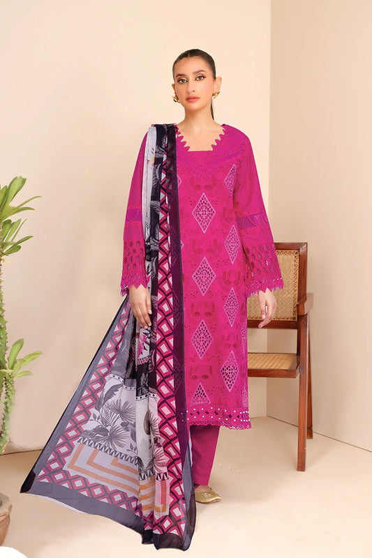 Johra Khani Embroidered Chikankari Lawn Unstitched 3Pcs