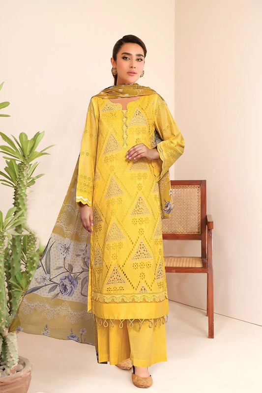 Johra Khani Embroidered Chikankari Lawn Unstitched 3Pcs