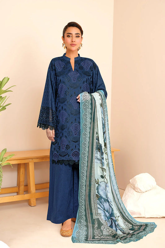 Johra Khani Embroidered Chikankari Lawn Unstitched 3Pcs