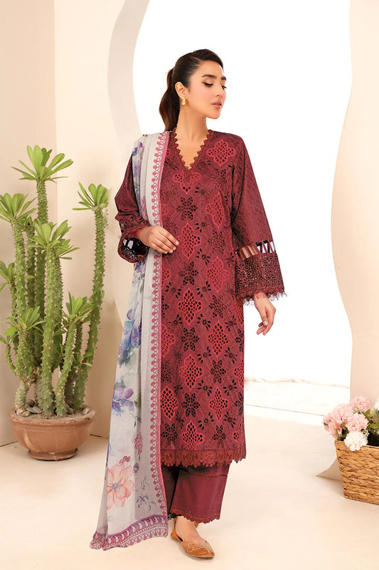 Johra Khani Embroidered Chikankari Lawn Unstitched 3Pcs