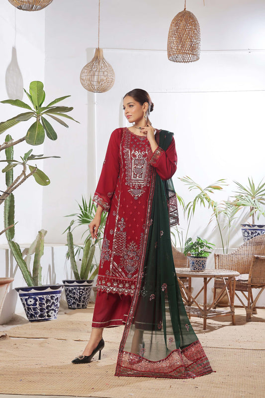 Guldasta By Bin khalid Luxury Chiffon Unstitched 3pcs