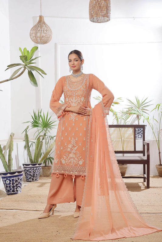 Guldasta By Bin khalid Luxury Chiffon Unstitched 3pcs