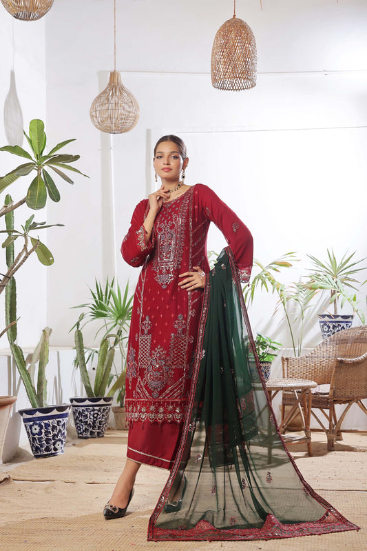 Guldasta By Bin khalid Luxury Chiffon Unstitched 3pcs