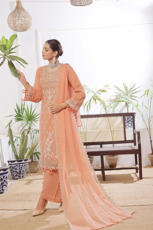 Guldasta By Bin khalid Luxury Chiffon Unstitched 3pcs