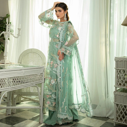 Mahroosh by Zebtan Embroidered Organza Unstitched 3Pcs