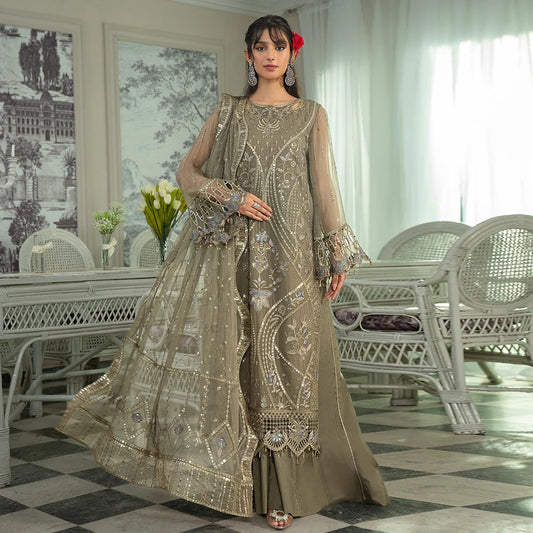 Mahroosh by Zebtan Embroidered Organza Unstitched 3Pcs