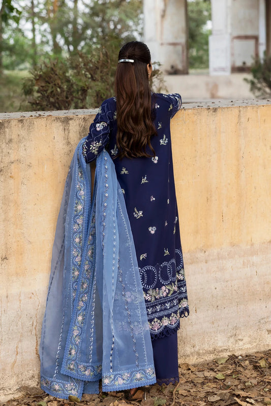 AFROZEH Mulaqaat Embroidered Printed Lawn Unstitched 3pcs