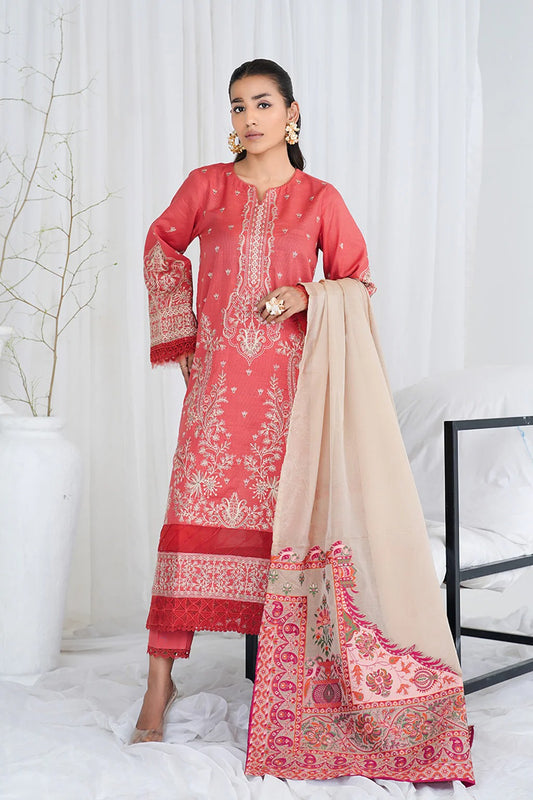 Johra Anoral Embroidered Lawn Unstitched 3Pcs