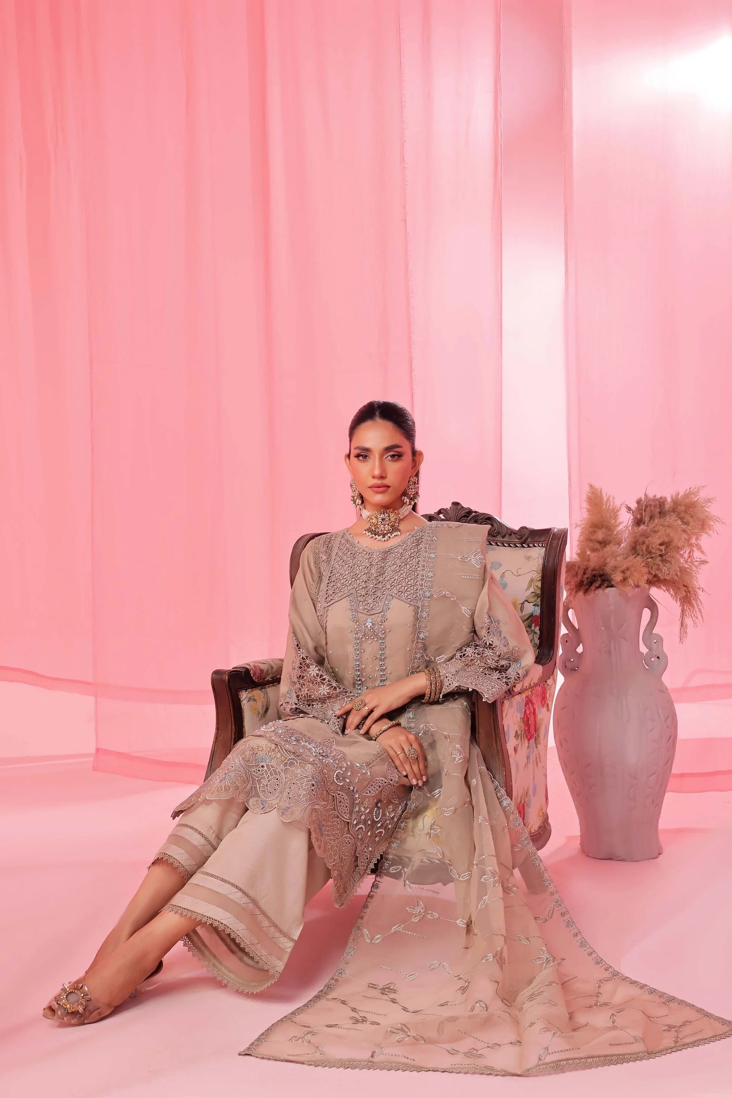 Noori By Guzel Embroidered Organza Stitched 3pcs