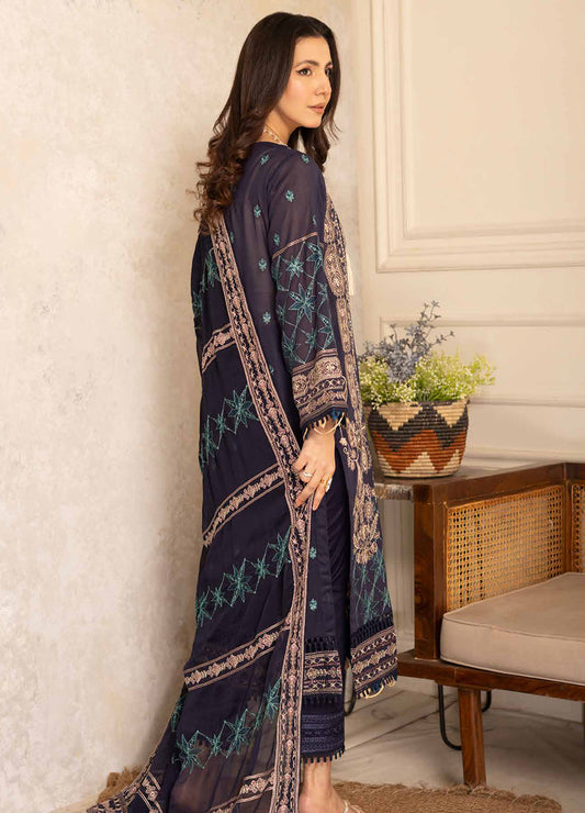 Pinks Swiss By Johra Embroidered Unstitched 3Pcs