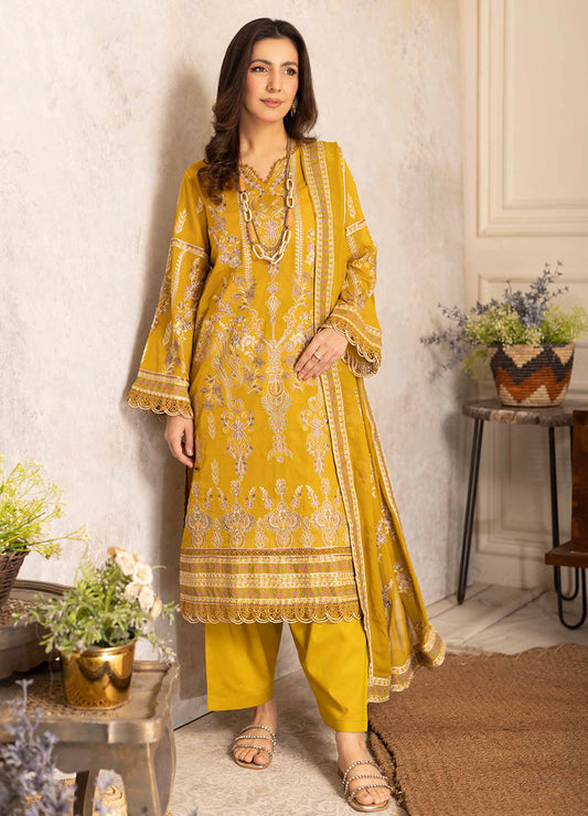 Pinks Swiss By Johra Embroidered Unstitched 3Pcs