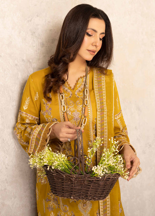 Pinks Swiss By Johra Embroidered Unstitched 3Pcs