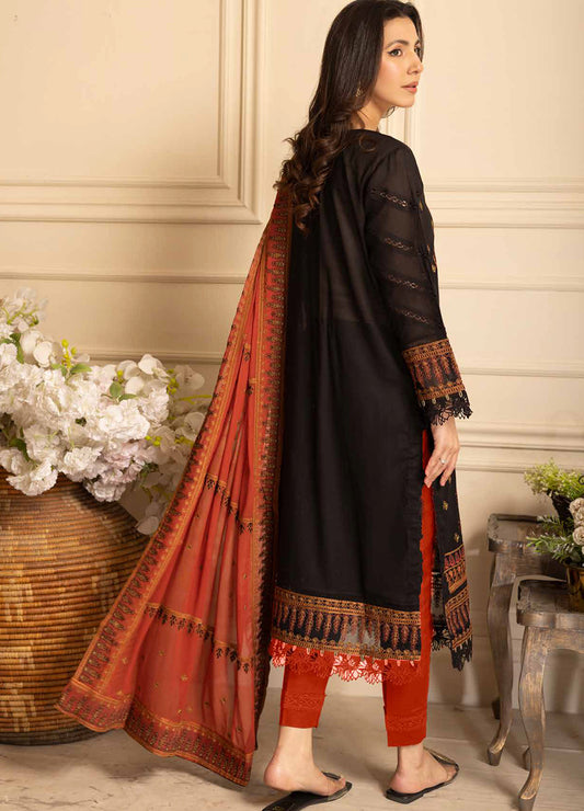 Pinks Swiss By Johra Embroidered Unstitched 3Pcs