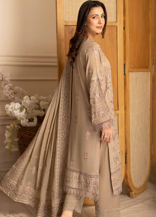 Pinks Swiss By Johra Embroidered Unstitched 3Pcs