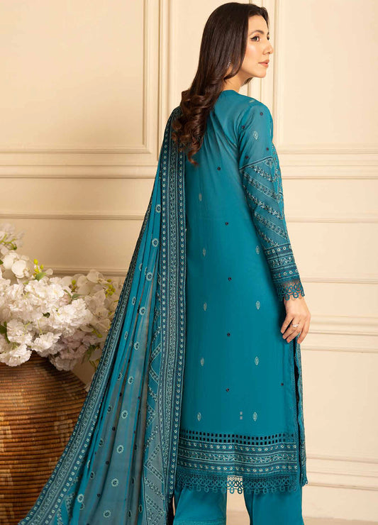 Pinks Swiss By Johra Embroidered Unstitched 3Pcs