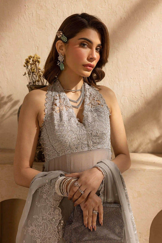 Gul Ahmed Embroidered Chiffon Unstitched 3pcs - Jotey