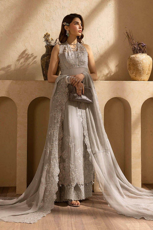 Gul Ahmed Embroidered Chiffon Unstitched 3pcs - Jotey