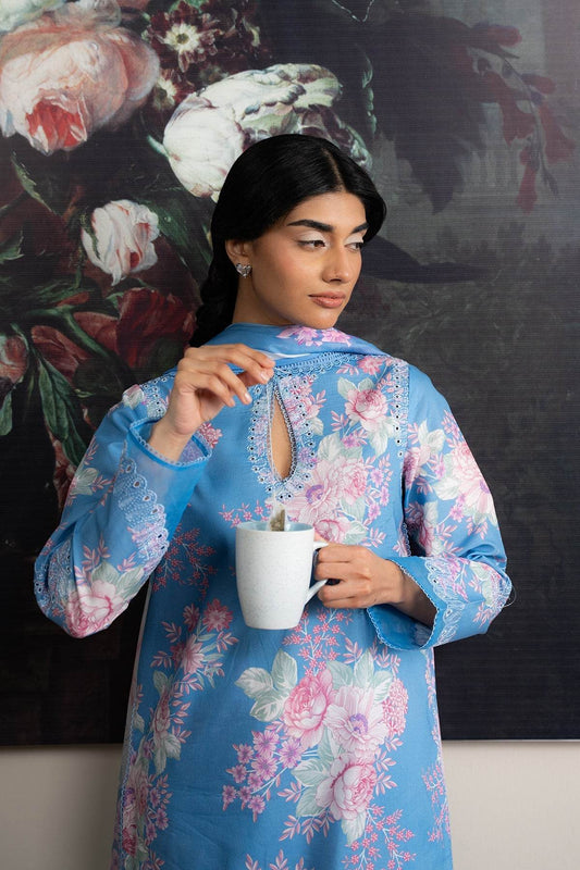 AYZEL The Bare Minimum Embroidered Unstitched Lawn 3pcs - Jotey