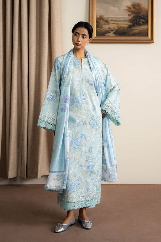 AYZEL The Bare Minimum Embroidered Unstitched Lawn 3pcs - Jotey