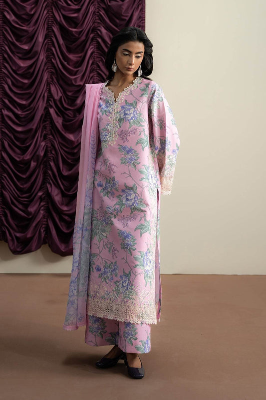 AYZEL The Bare Minimum Embroidered Unstitched Lawn 3pcs - Jotey