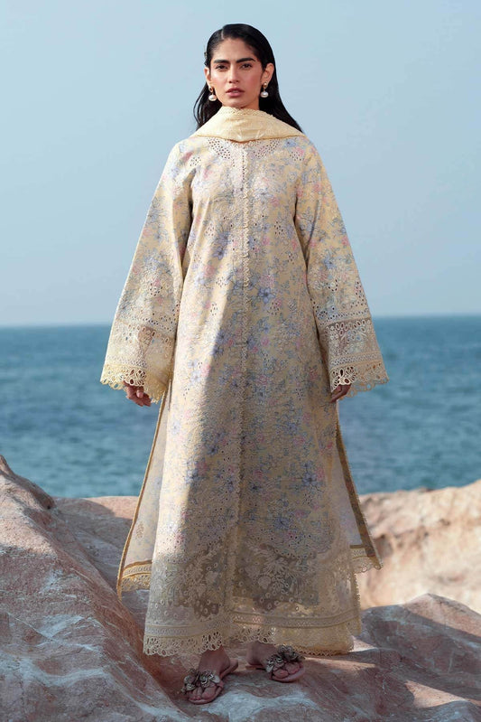 Afrozeh Summer Together Vol-III Unstitched Lawnkari 3pcs - Jotey