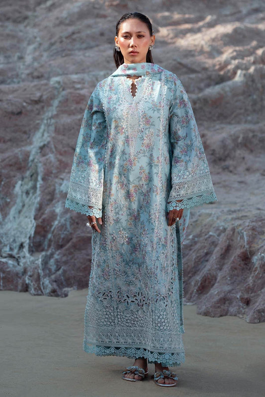 Afrozeh Summer Together Vol-III Unstitched Lawnkari 3pcs - Jotey