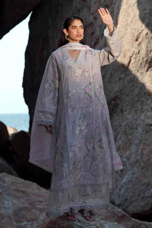 Afrozeh Summer Together Vol-III Unstitched Lawnkari 3pcs - Jotey