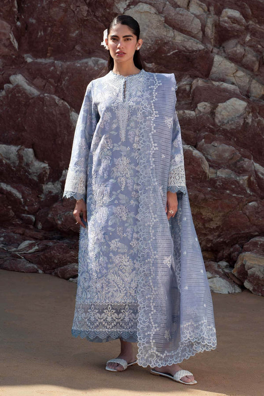 Afrozeh Summer Together Vol-III Unstitched Lawnkari 3pcs - Jotey