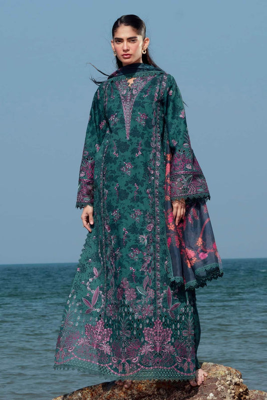 Afrozeh Summer Together Vol-III Unstitched Lawnkari 3pcs - Jotey